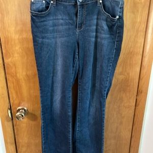 New Earl stretch jeans straight leg size 14